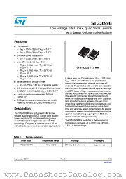 STG3699BVTR datasheet pdf ST Microelectronics