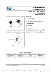 STGD3HF60HD datasheet pdf ST Microelectronics