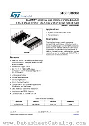STGIPS30C60 datasheet pdf ST Microelectronics