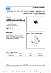STH210N75F6-2 datasheet pdf ST Microelectronics