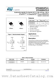 STH400N4F6-6 datasheet pdf ST Microelectronics