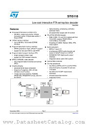 STI5118ALC datasheet pdf ST Microelectronics