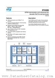 STI5289-KYB datasheet pdf ST Microelectronics