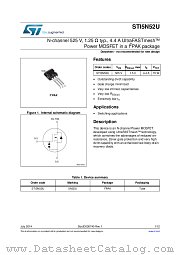 STI5N52U datasheet pdf ST Microelectronics