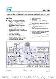 STi7200 datasheet pdf ST Microelectronics