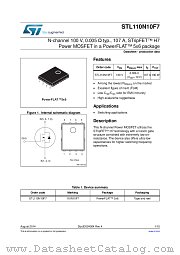 STL110N10F7 datasheet pdf ST Microelectronics