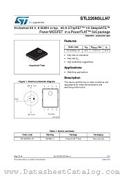 STL220N3LLH7 datasheet pdf ST Microelectronics