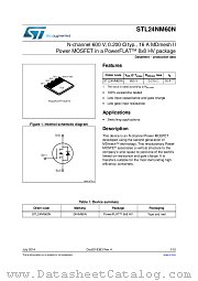 STL24NM60N datasheet pdf ST Microelectronics