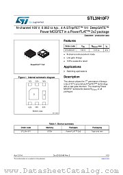 STL3N10F7 datasheet pdf ST Microelectronics