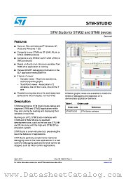 STMSTUDIO datasheet pdf ST Microelectronics