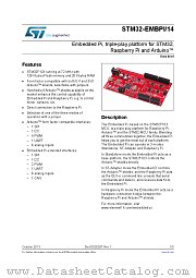 STM32-EMBPI/14 datasheet pdf ST Microelectronics