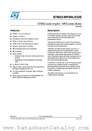 STM32-MP3NL/COD datasheet pdf ST Microelectronics