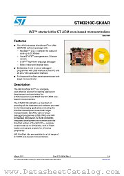 STM3210C-SK/IAR datasheet pdf ST Microelectronics