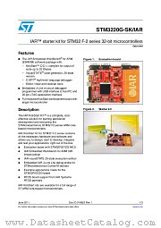 STM3220G-SK/IAR datasheet pdf ST Microelectronics