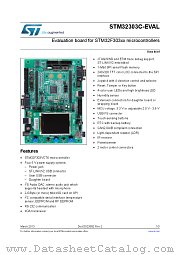 STM32303C-EVAL datasheet pdf ST Microelectronics