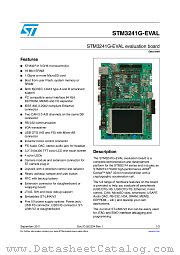 STM3241G-EVAL datasheet pdf ST Microelectronics
