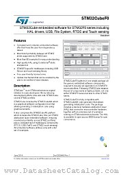 STM32CubeF0 datasheet pdf ST Microelectronics