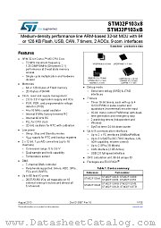 STM32F103C8 datasheet pdf ST Microelectronics