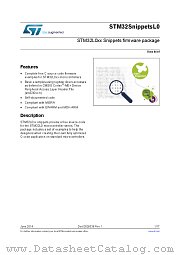 STM32SnippetsL0 datasheet pdf ST Microelectronics
