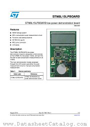 STM8L15LPBOARD datasheet pdf ST Microelectronics