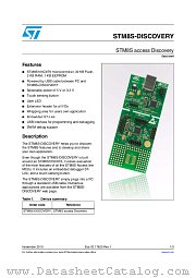 STM8S-DISCOVERY datasheet pdf ST Microelectronics