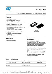 STMUX7000QTR datasheet pdf ST Microelectronics