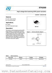 STN2580 datasheet pdf ST Microelectronics