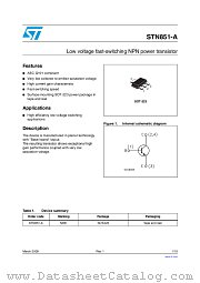 STN851-A datasheet pdf ST Microelectronics