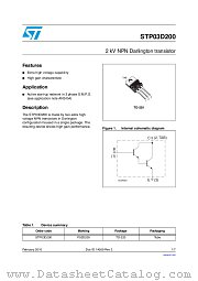 STP03D200 datasheet pdf ST Microelectronics