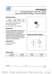STP75NS04Z datasheet pdf ST Microelectronics