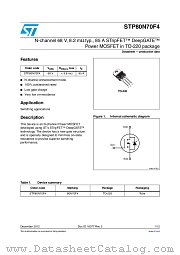 STP80N70F4 datasheet pdf ST Microelectronics