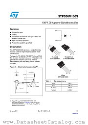 STPS30M100SR datasheet pdf ST Microelectronics