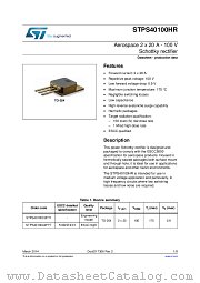 STPS40100C2FY1 datasheet pdf ST Microelectronics