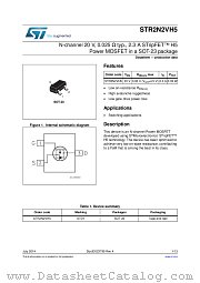 STR2N2VH5 datasheet pdf ST Microelectronics