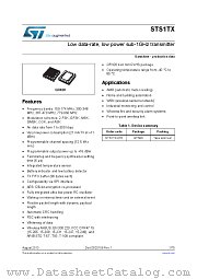 STS1TX datasheet pdf ST Microelectronics