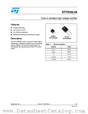 STTH30L06G-TR datasheet pdf ST Microelectronics