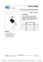 STTH31AC06SWL datasheet pdf ST Microelectronics