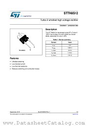 STTH8S12 datasheet pdf ST Microelectronics