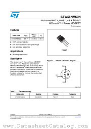 STW56NM60N datasheet pdf ST Microelectronics