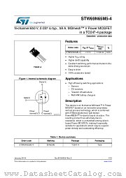 STW69N65M5-4 datasheet pdf ST Microelectronics