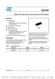 TDA7303 datasheet pdf ST Microelectronics