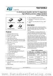 TDA7569BLVPD datasheet pdf ST Microelectronics