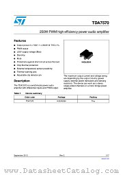 E-TDA7570 datasheet pdf ST Microelectronics