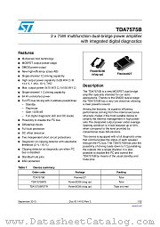 TDA7575BPDTR datasheet pdf ST Microelectronics