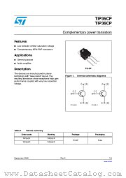 TIP35CP datasheet pdf ST Microelectronics