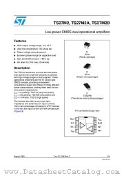 TS27M2A datasheet pdf ST Microelectronics