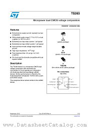 TS393IYDT datasheet pdf ST Microelectronics