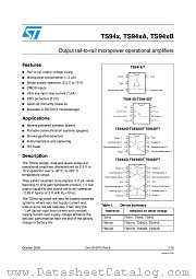 TS944A datasheet pdf ST Microelectronics