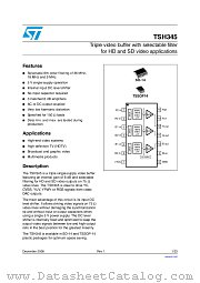 TSH345IPT datasheet pdf ST Microelectronics