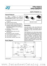 VIPER100ASPTR-E datasheet pdf ST Microelectronics